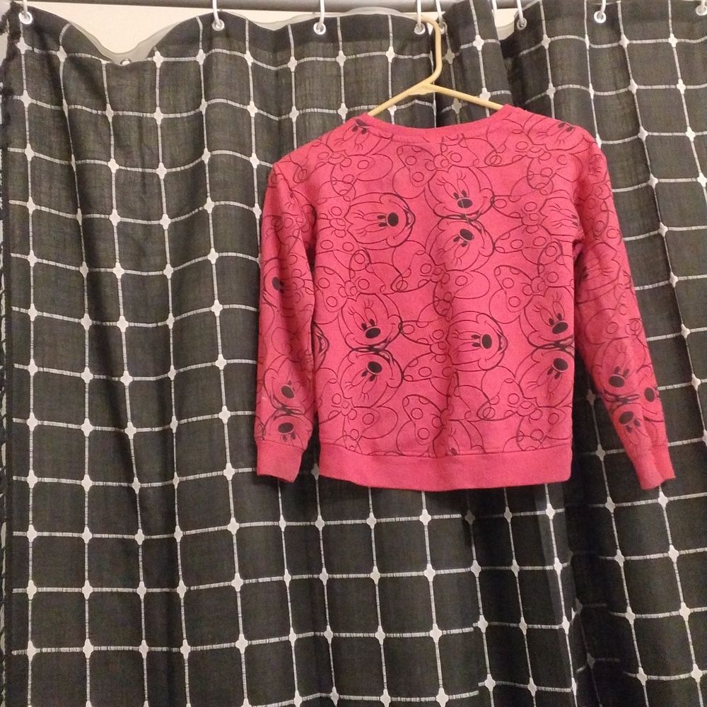 Disney Red Sweatshirt with Cozy Knit Design